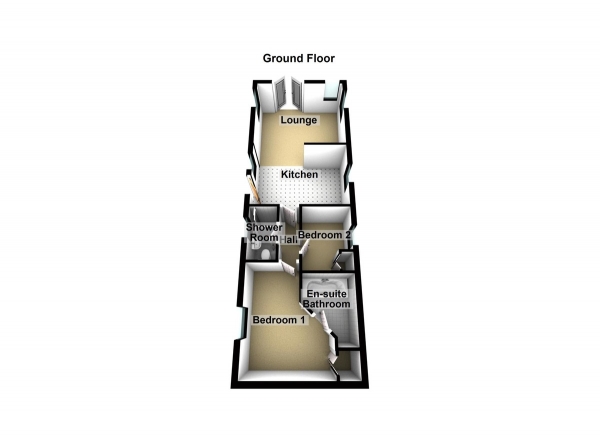 Floor Plan for 2 Bedroom Mobile Home for Sale in Dobbs Weir , Essex Road, EN11, 0AS -  &pound84,995