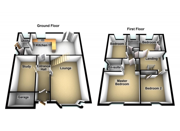 Floor Plan Image for 4 Bedroom Detached House for Sale in Peregrine Road, Waltham Abbey