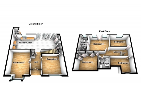 Floor Plan Image for 4 Bedroom Semi-Detached House for Sale in Windmill Close, Waltham Abbey