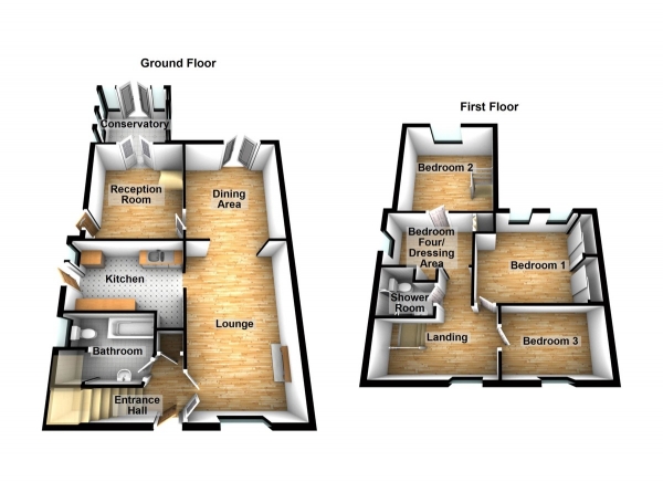 Floor Plan Image for 4 Bedroom Semi-Detached House for Sale in Harold Crescent, Waltham Abbey