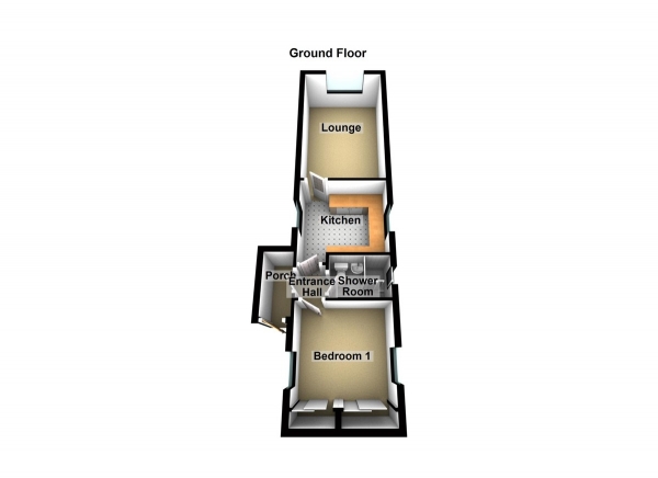 Floor Plan Image for 1 Bedroom Park Home for Sale in Longcroft Drive, Waltham Cross