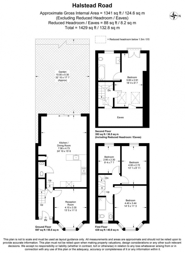 Floor Plan Image for 4 Bedroom Property for Sale in Halstead Road, Wanstead