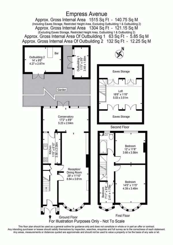 Floor Plan Image for 3 Bedroom Terraced House for Sale in Empress Avenue, Aldersbrook