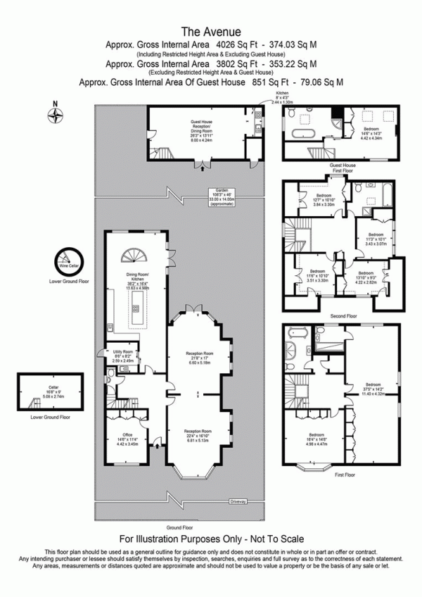 Floor Plan Image for 7 Bedroom Detached House for Sale in The Avenue, Wanstead