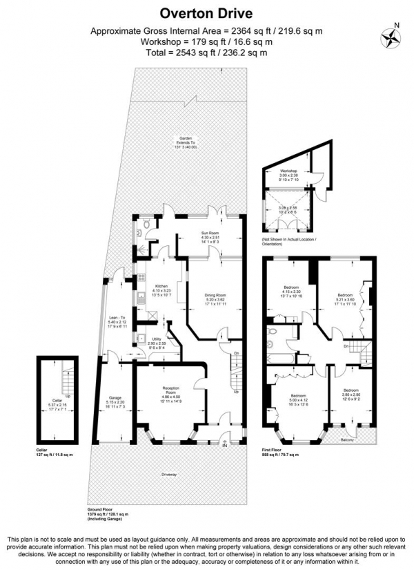 Floor Plan Image for 4 Bedroom Property for Sale in Overton Drive, Wanstead