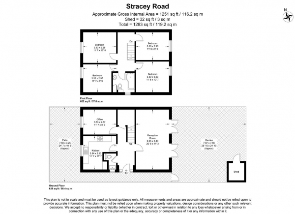 Floor Plan Image for 4 Bedroom End of Terrace House for Sale in Stracey Road, Forest Gate