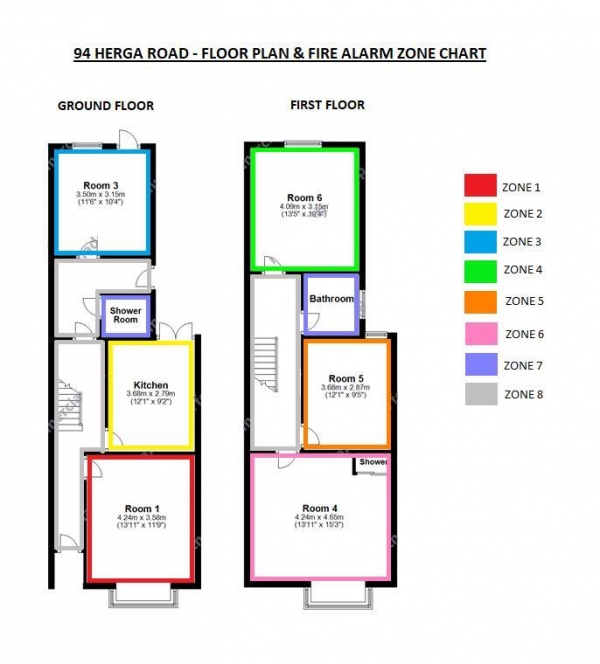 Floor Plan Image for 1 Bedroom House Share to Rent in Herga Road, Wealdstone HA3 5AT