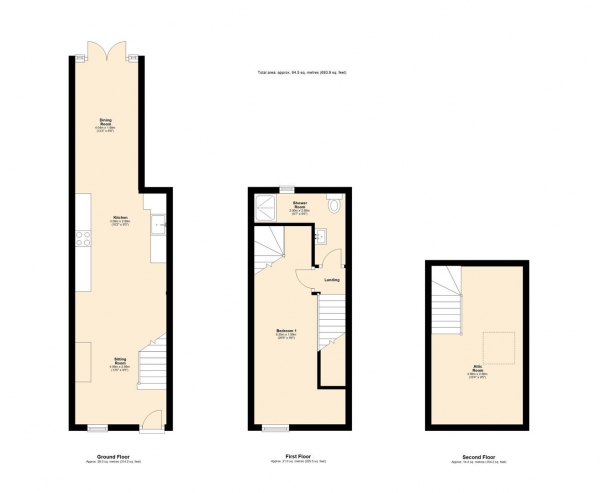 Floor Plan Image for 1 Bedroom Terraced House for Sale in 1 Horse & Farrier Cottages, Main Street, Bentham