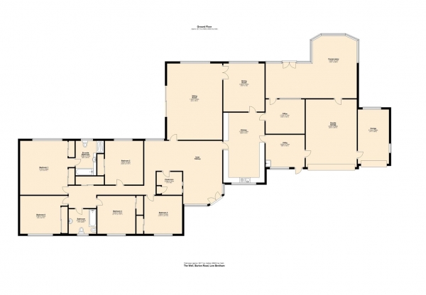 Floor Plan Image for 5 Bedroom Detached Bungalow for Sale in The Well, Burton Road, Lower Bentham