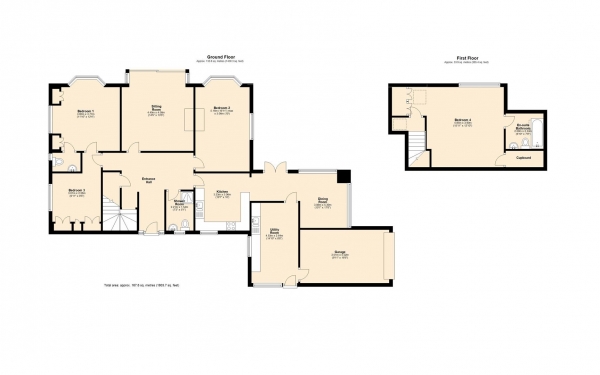 Floor Plan Image for 4 Bedroom Detached Bungalow for Sale in Ellerburn, Burton Road, Lower Bentham