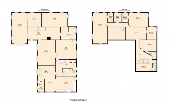 Floor Plan Image for 5 Bedroom Barn Conversion for Sale in Halsteads Barn, Mewith, Bentham.