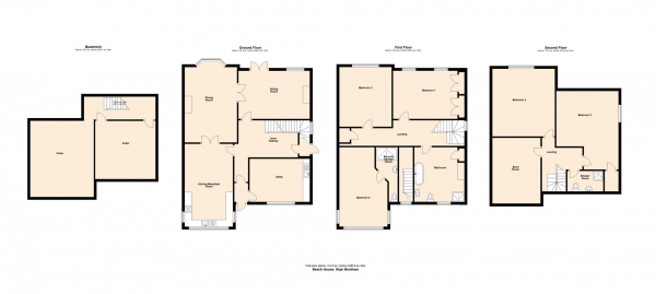 Floor Plan Image for 5 Bedroom Detached House for Sale in Beech House, 46 Mount Pleasant, Bentham