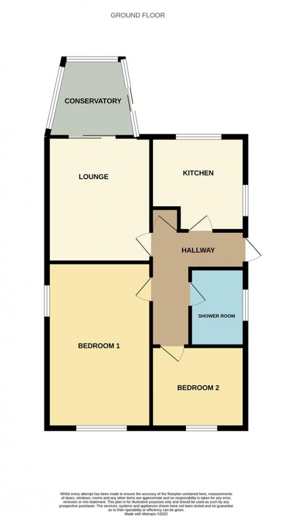 Floor Plan Image for 2 Bedroom Detached Bungalow for Sale in Maywood Avenue