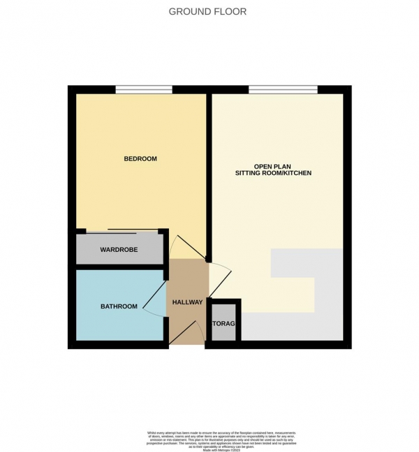 Floor Plan Image for 1 Bedroom Flat for Sale in Timbers Court, Hailsham