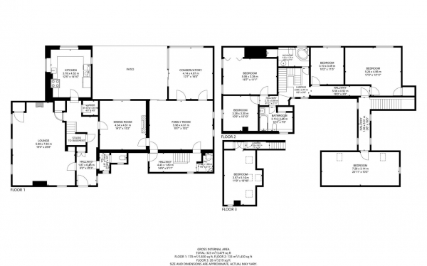 Floor Plan Image for 6 Bedroom Detached House for Sale in Cade Street, Heathfield