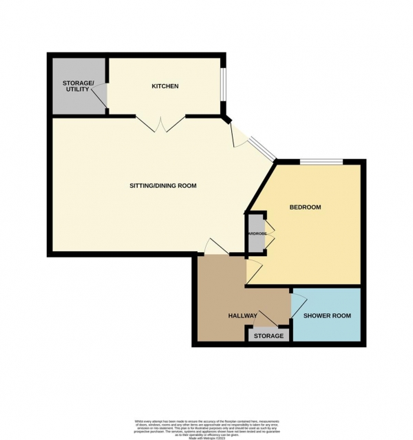 Floor Plan Image for 1 Bedroom Sheltered Housing for Sale in Vicarage Lane, Hailsham