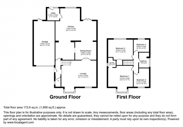 Floor Plan Image for 4 Bedroom Detached House for Sale in The Stiles, Hailsham