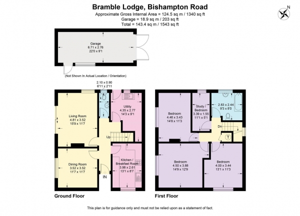 Floor Plan Image for 4 Bedroom Property for Sale in Bishampton Road, Flyford Flavell, Worcester