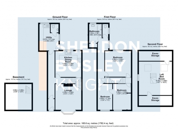 Floor Plan Image for 4 Bedroom Property for Sale in High Street, Pershore