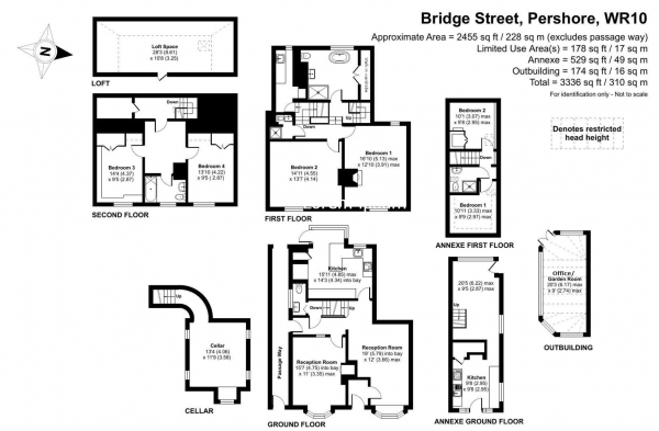 Floor Plan Image for 6 Bedroom Property for Sale in 6 Bridge Street, Pershore