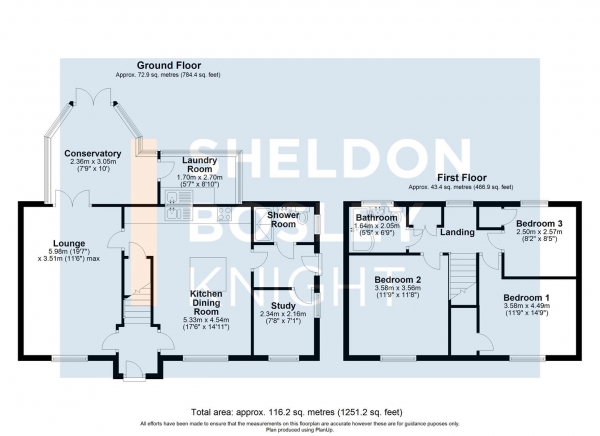 Floor Plan Image for 3 Bedroom Semi-Detached House for Sale in Farleigh Road, Pershore