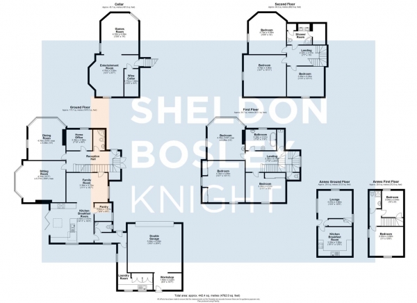 Floor Plan Image for 8 Bedroom Property for Sale in Station Road, Fladbury, Pershore