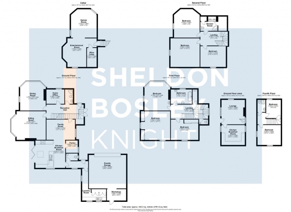 Floor Plan Image for 8 Bedroom Property for Sale in Station Road, Fladbury, Pershore