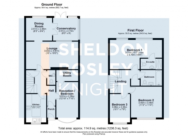 Floor Plan Image for 4 Bedroom Semi-Detached House for Sale in Farleigh Road, Pershore