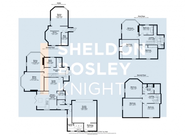 Floor Plan Image for 8 Bedroom Property for Sale in Station Road, Fladbury, Pershore