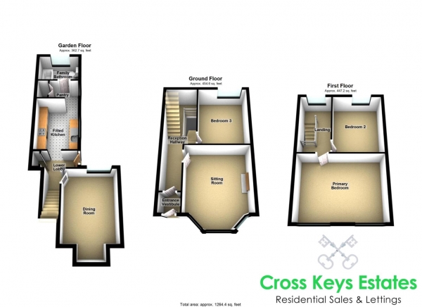 Floor Plan for 3 Bedroom Property for Sale in Alcester Street, Stoke, PL2, 1EG - Guide Price &pound200,000