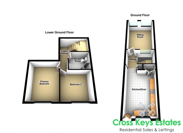 Floor Plan for 2 Bedroom Apartment to Rent in Durnford Street, Stonehouse, PL1, 3QW - £230 pw | £995 pcm