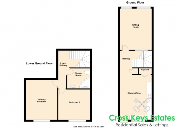 Floor Plan for 2 Bedroom Apartment to Rent in Durnford Street, Stonehouse, PL1, 3QW - £230 pw | £995 pcm