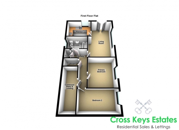 Floor Plan Image for 2 Bedroom Apartment to Rent in Bennett Street, Devonport