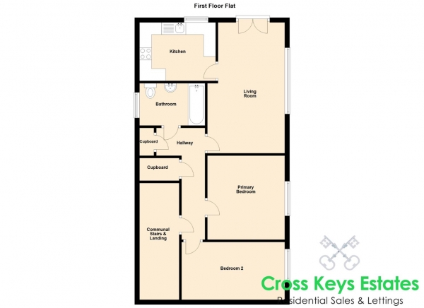 Floor Plan Image for 2 Bedroom Apartment to Rent in Bennett Street, Devonport