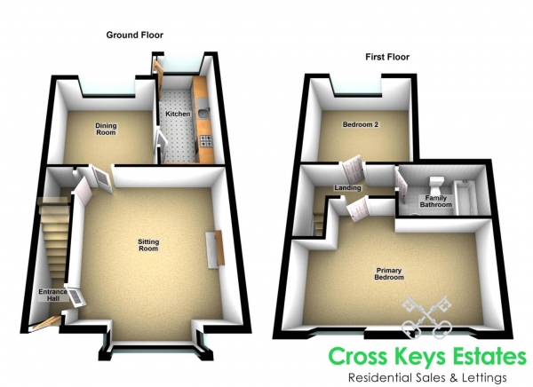 Floor Plan Image for 2 Bedroom Property for Sale in Eliot Street Weston Mill