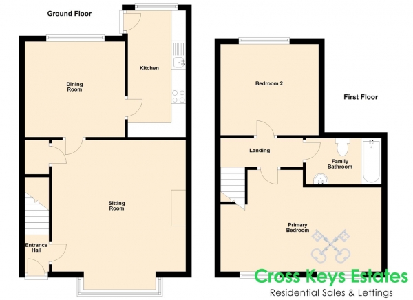 Floor Plan Image for 2 Bedroom Property for Sale in Eliot Street Weston Mill