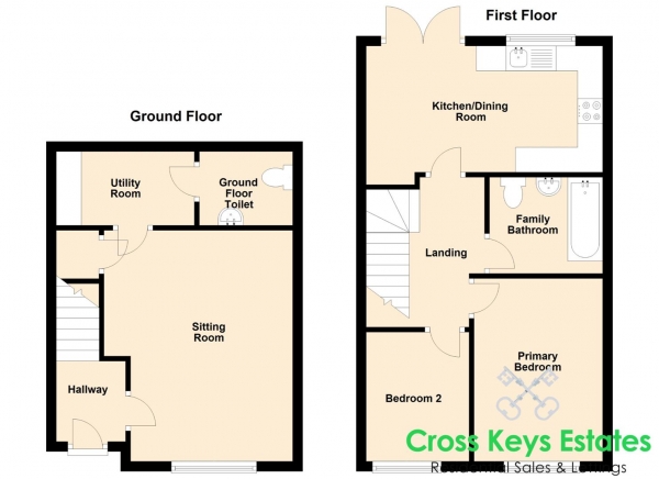 Floor Plan Image for 2 Bedroom Property to Rent in Foliot Road, North Prospect