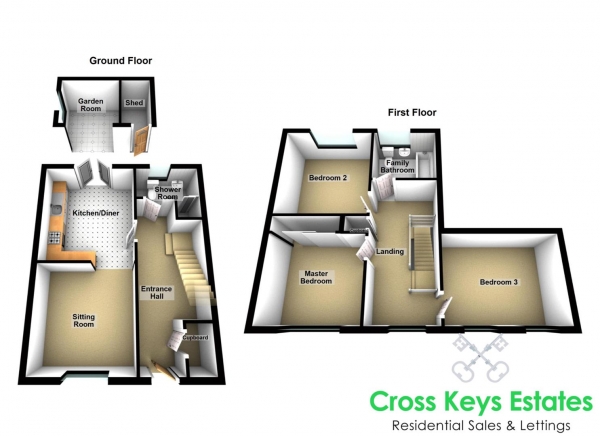 Floor Plan Image for 3 Bedroom Semi-Detached House for Sale in Ker Street, Devonport