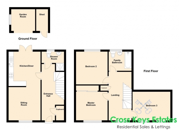 Floor Plan Image for 3 Bedroom Semi-Detached House for Sale in Ker Street, Devonport