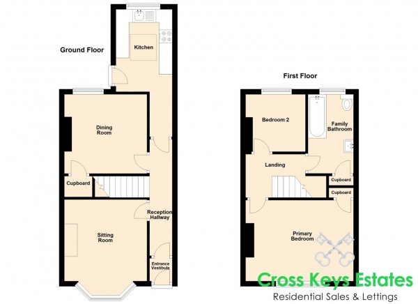 Floor Plan for 2 Bedroom Property for Sale in Hanover Road, Laira, PL3, 6BY - Guide Price &pound160,000