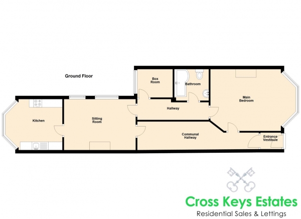 Floor Plan Image for 1 Bedroom Apartment for Sale in Pasley Street, Stoke