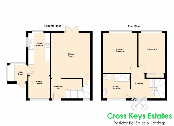 Floor Plan Image for 2 Bedroom Semi-Detached House for Sale in Dartmoor View, Mount Gould