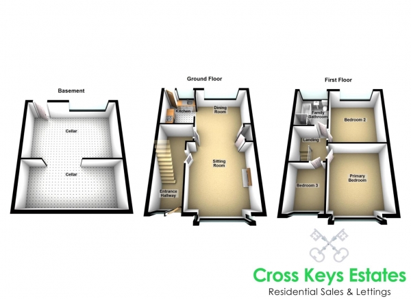 Floor Plan Image for 3 Bedroom Terraced House for Sale in Saltash Road, Keyham