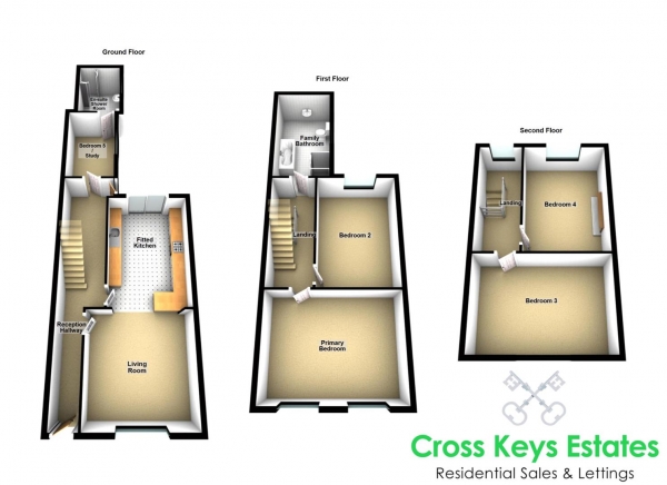 Floor Plan Image for 5 Bedroom Detached House for Sale in Church Street, Stoke Village