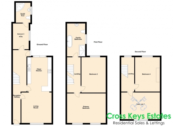 Floor Plan Image for 5 Bedroom Detached House for Sale in Church Street, Stoke Village