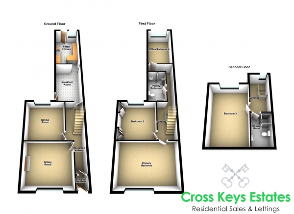 Floor Plan Image for 4 Bedroom Property for Sale in Home Park, Stoke