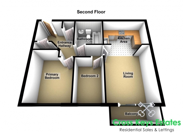 Floor Plan Image for 2 Bedroom Apartment for Sale in Park Avenue, Devonport