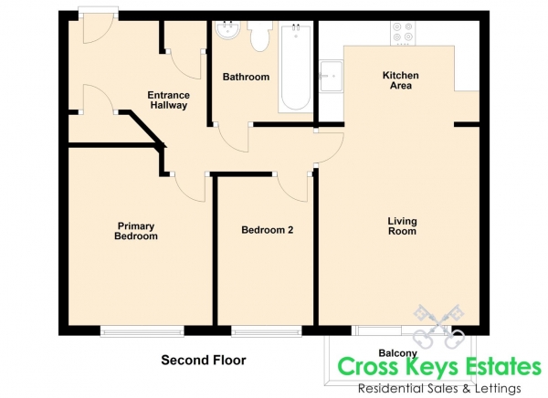 Floor Plan Image for 2 Bedroom Apartment for Sale in Park Avenue, Devonport