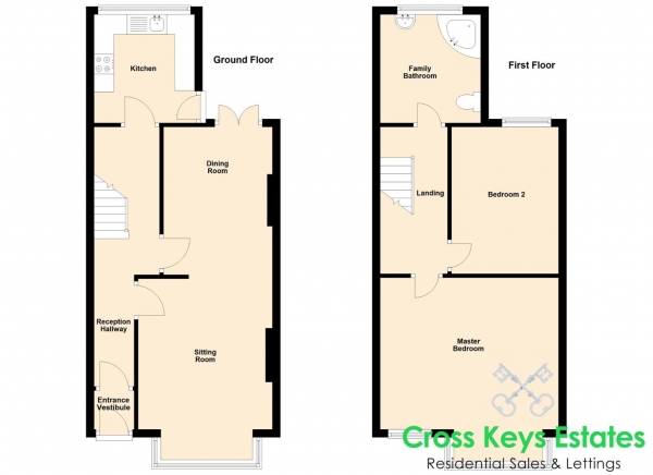 Floor Plan Image for 2 Bedroom Property for Sale in Rectory Road, The Rectory