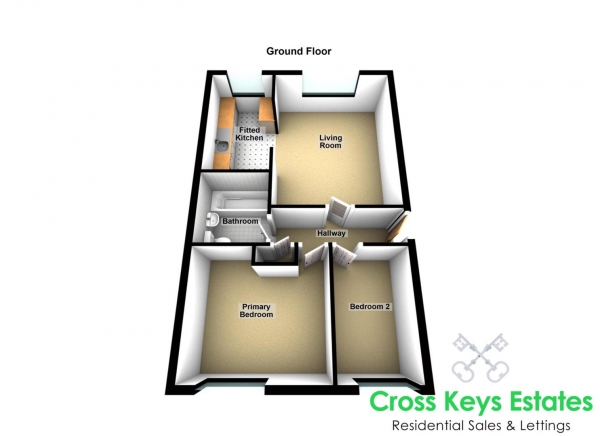 Floor Plan Image for 2 Bedroom Apartment for Sale in Leeside Court, Northesk Street, Stoke